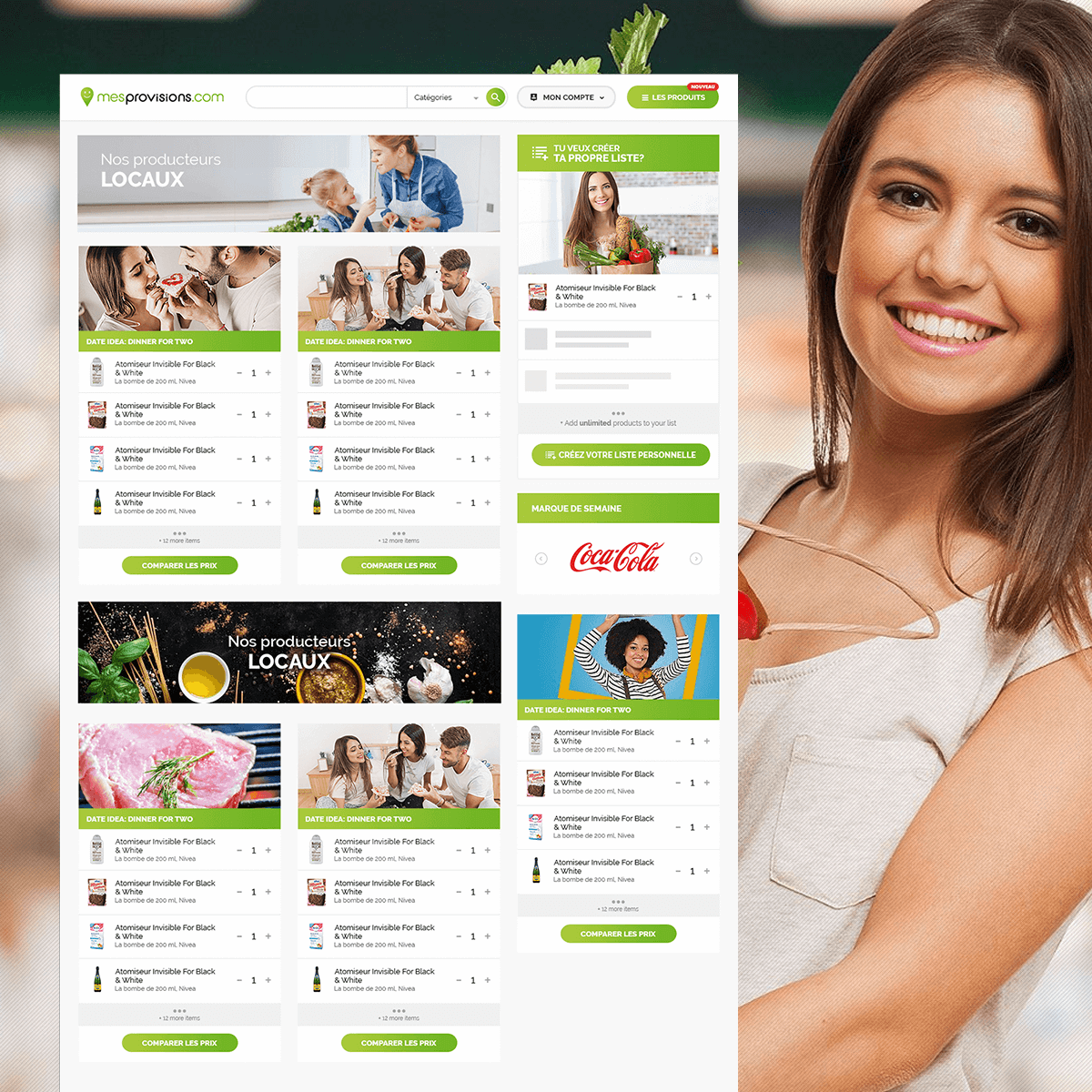 Mesprovisions FMCG startup design – e-commerce