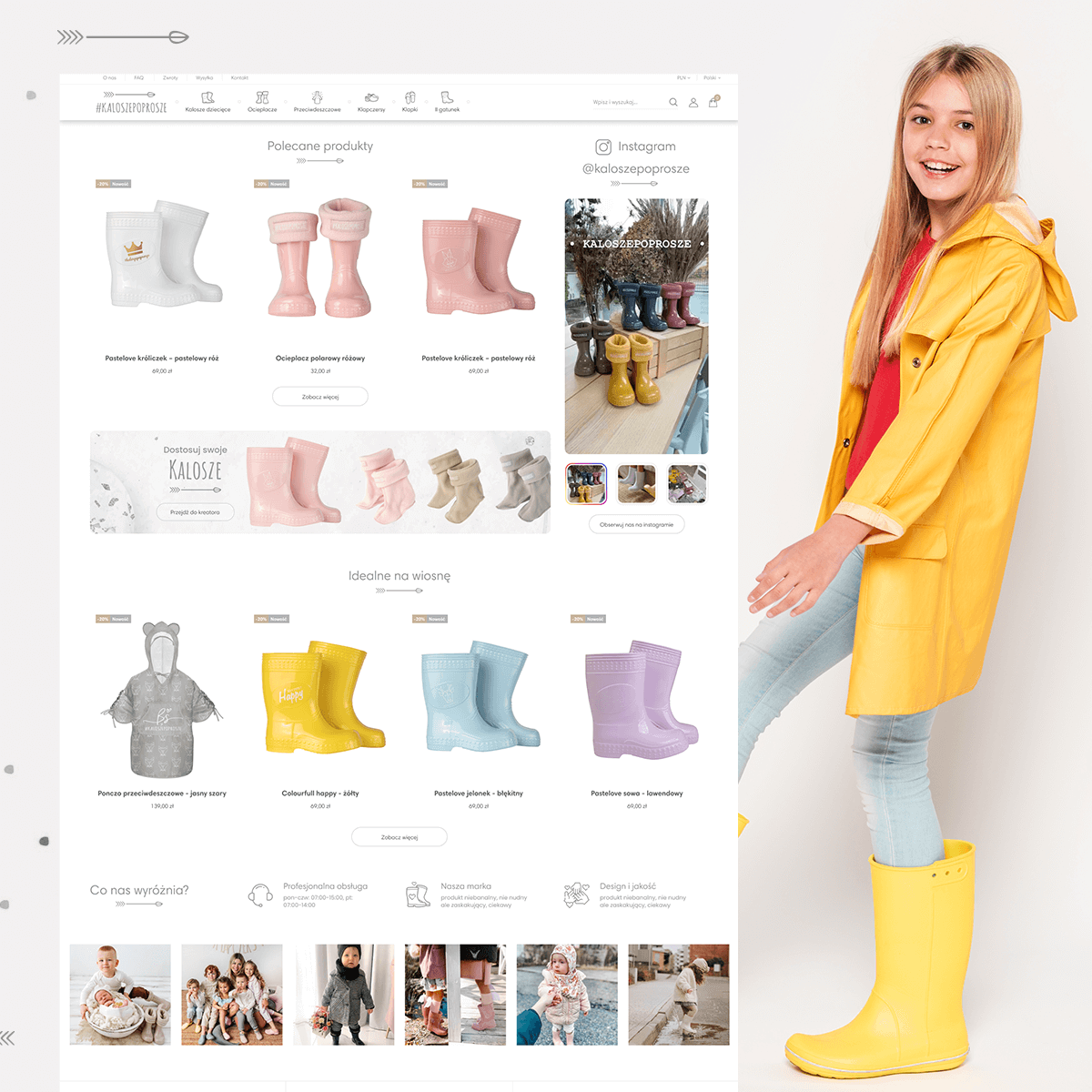 PoproszeKalosze – projekt e-commerce z kaloszami dla dzieci