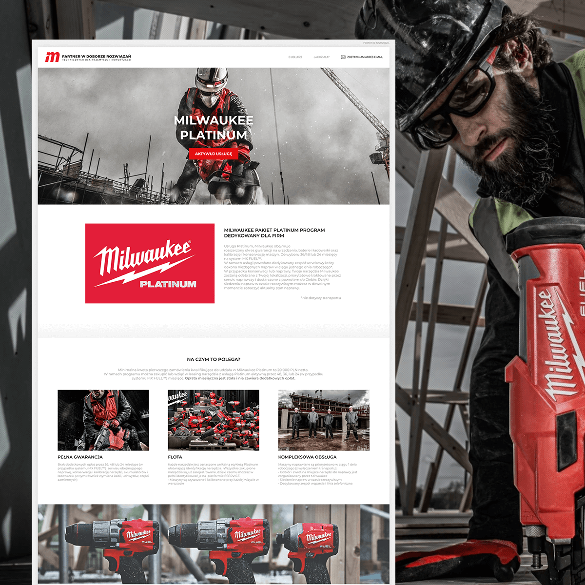 Milwaukee platinum narzędzia – CMS